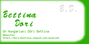 bettina dori business card